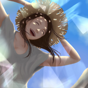 milk tea’s cute girls collection #36 straw hat girl  – milk tea’s cute girls collection